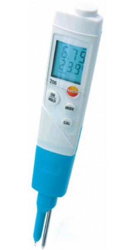 Testo 206 Compact pH Tester for Semi-Solid Substances, pH2-