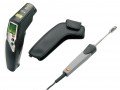 Testo 830-T4 KIT Infrared (IR) Thermometer Kit 30:1 Optics External TC Connection-