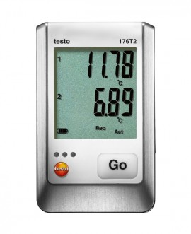 Testo 176-T2 2-Channel Temperature Data Logger with 2 external RTD-