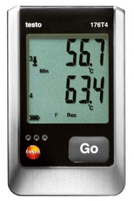 Testo 176 T4 4-Channel Temperature Data Logger with 4 external TC-