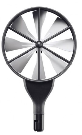 Testo 0635 9370 High-Precision Vane Probe Head with Temperature Sensor, 4"-