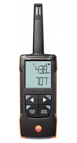 Testo 625 Digital Thermohygrometer, 0 to 100% RH, -4 to 140&amp;deg;F-