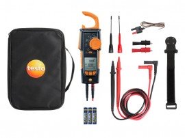 Testo 770-3 Premium True RMS AC/DC Clamp Meter Kit with Bluetooth<sup>®</sup>, 1000 V, 600 A-