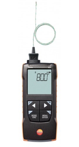 Testo 925 Digital Thermometer with TC type-K probe, -58 to 1832&amp;deg;F, single-channel-