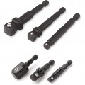 Titan 12001 Socket Adapter Set, 6-piece, stubby and wobble-