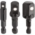 Titan 12061 Socket Adapter Set, 3-piece, stubby-