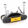Titan 15219 Folding Nut Driver, 6-piece, SAE/Metric-