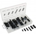 Titan 45253 vacuum Cap Assortment, silicone rubber, 80-piece-