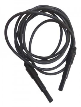 TPI 123501B/5F Test Lead with Banana Plugs, 5', Black-