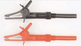 TPI A084 Test Leads Fused Probe Screw-In Flanged Crocodile Clip, 1,000V-