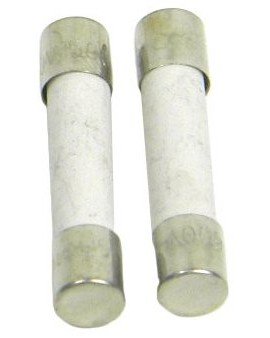 TPI A105 Ceramic Fuses for TPI FTLK Series Fused Test Leads, 5 A, 2-Pack-