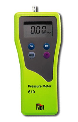 TPI 610 Single Input Manometer, &amp;plusmn;80 inH&lt;sub&gt;2&lt;/sub&gt;O-