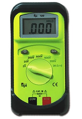 TPI 120 Compact Digital Multimeter with Manual Ranging-