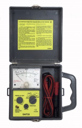 TPI SAIT25 Analog Insulation Resistance Tester, 400M&amp;#8486;-