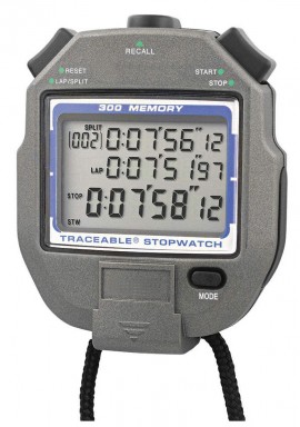 Traceable 1052 300-Memory All-Function Stopwatch-