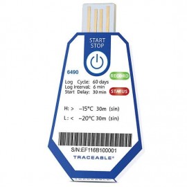 Traceable 18004-22 ONE Single Use USB Temperature Data Loggers, -4 to 5&amp;deg;F, 10-pack-