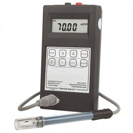 Traceable 19601-04 High-Accuracy Portable Conductivity Meter and Probe with calibration, 0 to 200,000 &amp;mu;S-
