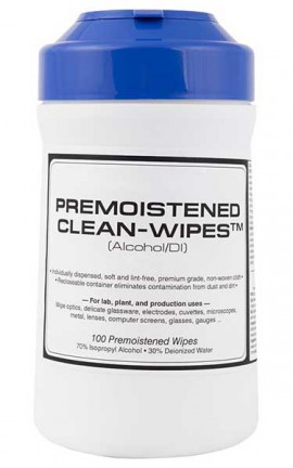 Traceable 2065 Pre-Moistened Lab Wipes, alcohol/DI-