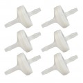 Traceable 3295 Chemical-Resistant Check Valves, 0.125&quot;, 6-Pack-