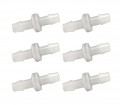 Traceable 3298 Chemical-Resistant Check Valves, 0.375", 6-Pack-