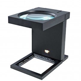 Traceable 3430 Illuminated Fold-Up Magnifier, 2.5x, 4.3" Lens-