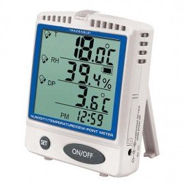 Traceable 37803-86 Digital Thermo-Hygrometer with dew point, memory card and calibration-