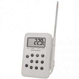 Traceable 37803-90 Waterproof Data Logging Thermistor Thermometer with calibration, -58 to 572&amp;deg;F-