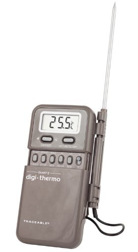 Traceable 4045 Digital Thermometer with alarm and timer, -58 to 500.8&amp;deg;F-