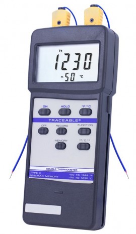 Traceable 4137 Double Thermometer-