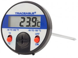 Traceable 4374 Jumbo-Display Dial Thermometer, -50 to 150&amp;deg;C, &amp;plusmn;0.3&amp;deg;C-