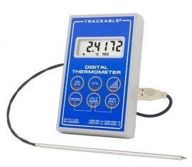 Traceable 6413 Platinum Ultra-Accurate Digital Thermometer, bullet probe-