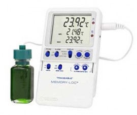 Traceable 6440 Memory-Loc Data Logging Refrigerator/Freezer Thermometer with bottle probe-