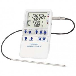 Traceable 98768-59 Memory-Loc Data Logging Cryogenic Thermometer with calibration, -328 to 221&amp;deg;F-