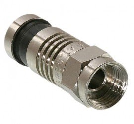 Triplett 0406-6CSQSTP F Male Compression Seal, CATV/MATV/satellite TV, 10-pack-