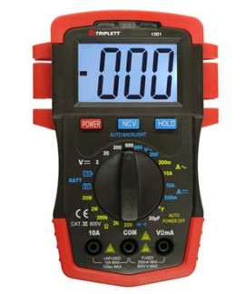 Triplett 1301 Compact Digital Multimeter, -4 to 1,832&amp;deg;F, 600 V-