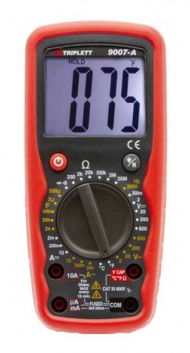Triplett 9007A-NIST Digital Multimeter, CAT III 600 VA,-