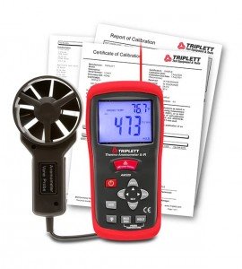 Triplett AM320-NIST Thermo-Anemometer, IR,-