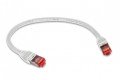 Triplett CAT6A 10 GBPS Professional Grade Patch Cable, 1&#039;, white-