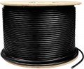 Triplett CAT6AU-1000BK CAT6A UTP Data Cable, 23 AWG, 1000', black-