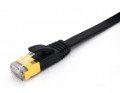 Triplett CAT7-25BK CAT7 SF/FTP Shielded Patch Cable, 25', black-