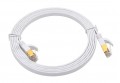 Triplett CAT7-25WH CAT7 SF/FTP Shielded Patch Cable, 25', white-