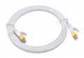 Triplett CAT7-25WH CAT7 SF/FTP Shielded Patch Cable, 25', white-