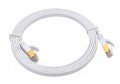 Triplett CAT7-50WH CAT7 SF/FTP Shielded Patch Cable, 50', white-