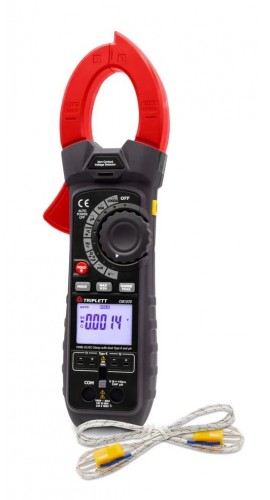 Triplett CM1070 True RMS AC/DC Clamp Meter with dual type K and uA, -148 to 1800°F-