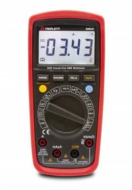 TRIPLETT MM520-NIST True RMS Digital Multimeter,-