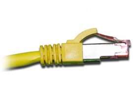 Triplett TRI-TB-CAT6A-FN-001F-YL CAT6 Patch Cables, 1&#039;, yellow-