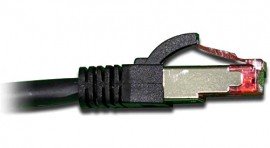 Triplett TRI-TB-CAT6A-FN-010F-BK CAT6 Patch Cables, 10&#039;, black-