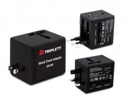 Triplett UA100 Worldwide Travel Adaptor-