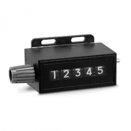 Trumeter 22 Series Rotary Counter with five digits, top going, left-hand-
