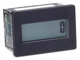 Trumeter 3400-2000 AC/DC Totalizing Counter with &amp;frac14;&amp;quot; spade terminals non-reset, 10 to 300 V DC/20 to 300 V AC, flush rectangular case-